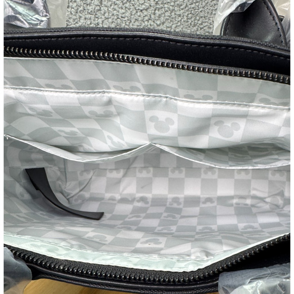 Disney Loungefly Womens 12X11X4 Black Mickey Ears Tote Purse NWT - Picture 13 of 16